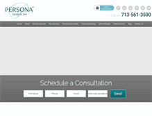 Tablet Screenshot of personamedicalspa.com